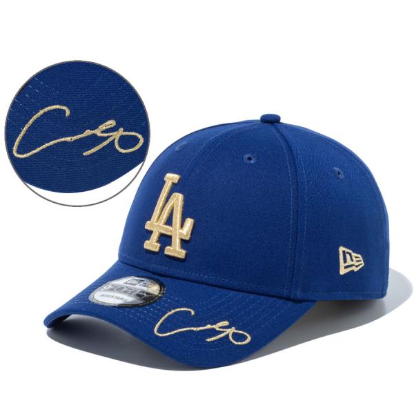 MLB 大谷翔平 ドジャース キャップ 【国内モデル】Japan Players Signature 9FORTY Adjustable Hat サイン刺繍 ニューエラ/New Era ダークロイヤル