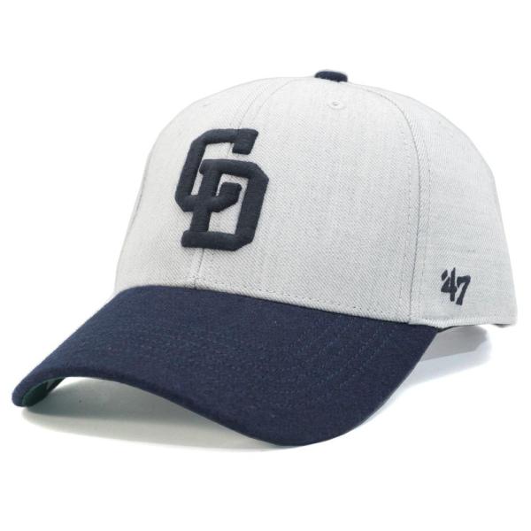 中日ドラゴンズ 47 CAPTAIN SNAPBACK グレー 47 Brand - 中日ドラゴンズ キャップ マンソン MVP 47Brand