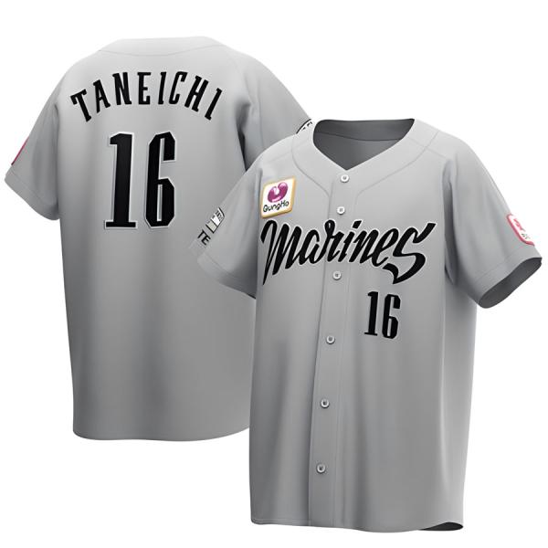 千葉ロッテマリーンズ/種市篤暉　ホームユニフォーム　Lサイズ MIZUNO（ミズノ） 種市篤暉 千葉ロッテマリーンズ グッズ ユニフォーム