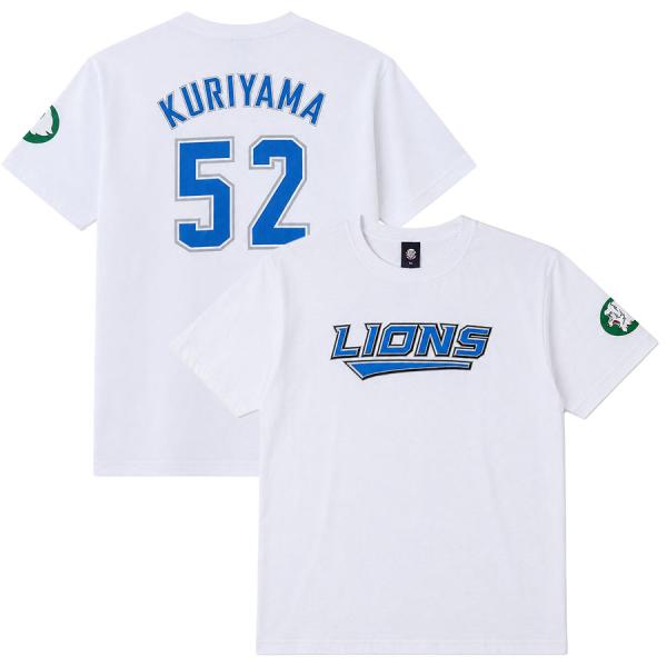栗山巧 #52 西武ライオンズ グッズ Tシャツ 復刻Tシャツ Lions 2004 ホワイト