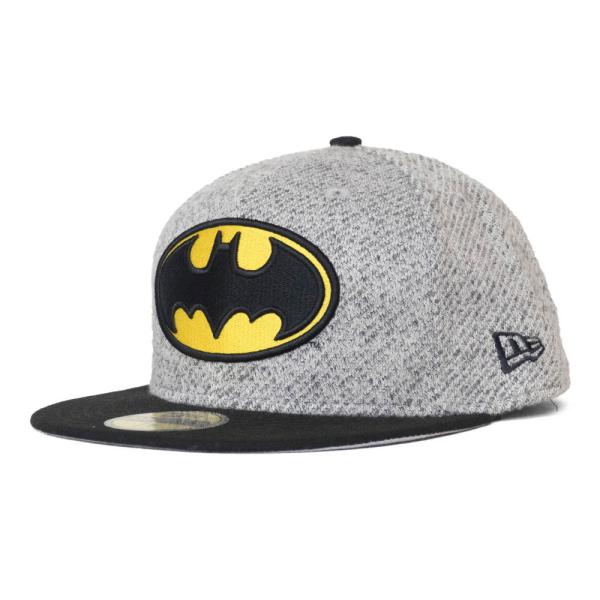 バットマン キャップ DCコミックス Batman ロゴ ニューエラ NewEra 59FIFTY Fitted Hat グレー