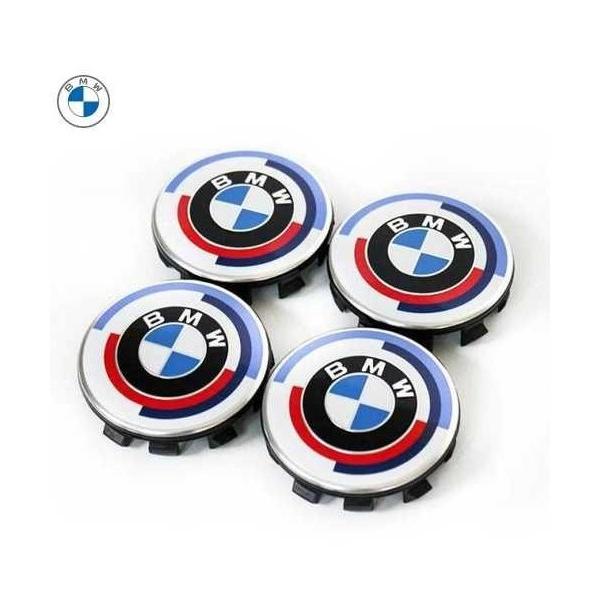 BMW純正 M HERITAGE ホイールセンターキャップ(M 50周年)(56mm)（4個セット：1台分）