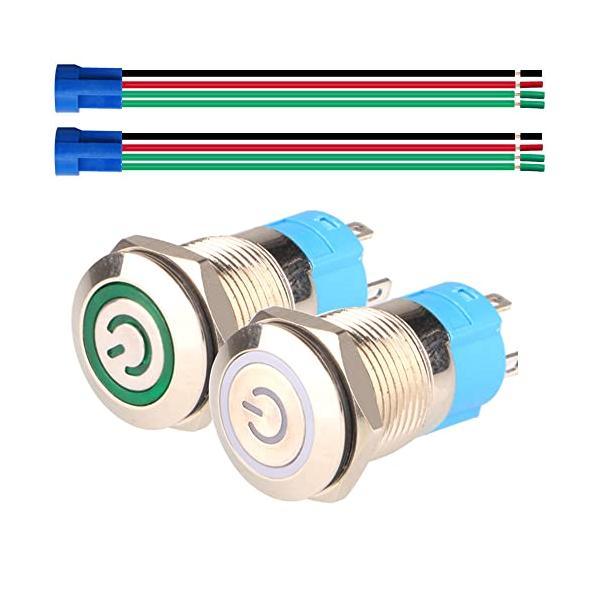 Kiligen 2個 12mmステンレス製自動ロックラッチ式 押しボタン Kiligen 2個 12mmステンレス製自動ロックラッチ式 押しボタン
