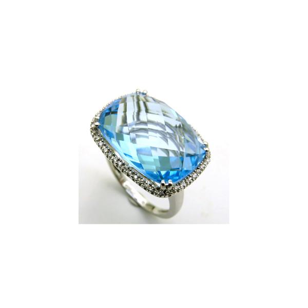 16378�y�����i�z�u���[�g�p�[�Y�_�C���������O K18WG BT17.33ct D0.13ct �嗱�g�p�[�Y ���Q�z���W���� ��������