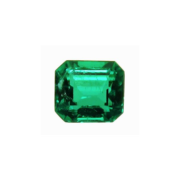 3456【上級品 ノンオイル】エメラルド 0.46ct 高彩度 青緑 コロンビア 