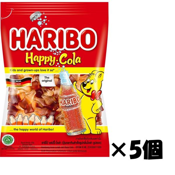 他サイト： HARIBO ハリボー ハッピーコーラ 80g ×5個の商品画像