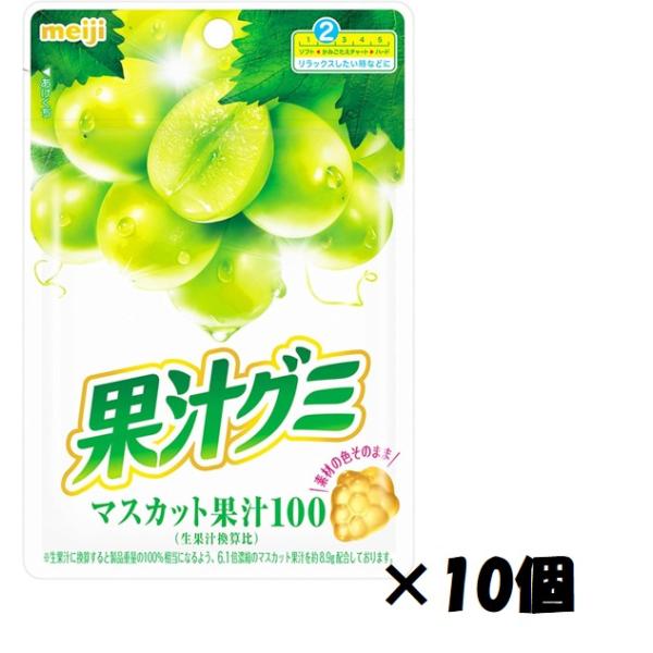 明治 果汁グミマスカット 54g×10袋
