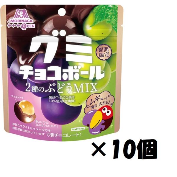 森永製菓 グミチョコボール＜２種のぶどうＭＩＸ＞ 47g×10袋