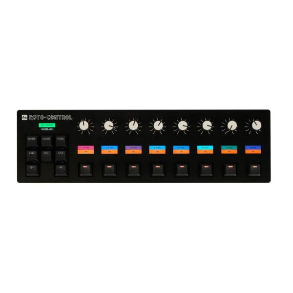 革新的なシステムでソフトウェアとハードウェアを制御するモーター駆動式 MIDI コントローラー