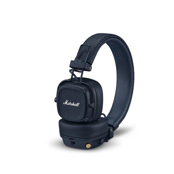Marshall - Major V Wireless On-Ear Bluetooth Headphones with Lightweight Foldable Design and Microphone for Calls - Midnight Blue