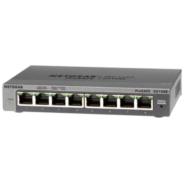 他サイト： NETGEAR/GS108E-300JPS【在庫あり】【2508R1】の商品画像