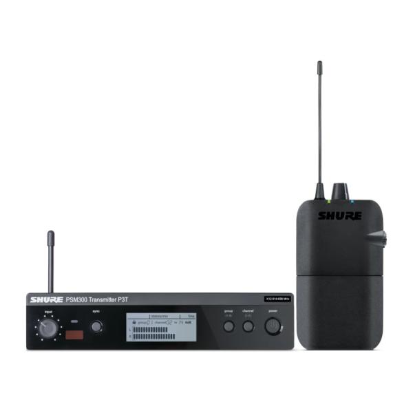 SHURE PSM300 P3TJR-JB(レシーバーセット売り) SHURE/PSM300(イヤホンなし)【ステレオパーソナルモニターシステム