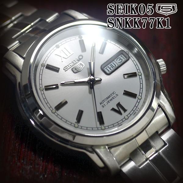 セイコー5 海外モデル 逆輸入 Seiko5 腕時計 メンズ シルバー文字盤 ステンレスベルト Snkk77k1 サイズ調整無料 Snkk77k1 セイコー5とzippoの穴場 Mmr 通販 Yahoo ショッピング
