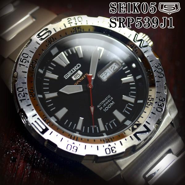 セイコー5 スポーツ ダイバーズ 海外モデル 逆輸入 自動巻き Seiko5 腕時計 メンズ ブラック文字盤 ステンレスベルト Srp539j1 サイズ調整無料 Buyee 日本代购平台 产品购物网站大全 Buyee一站式代购 Bot Online