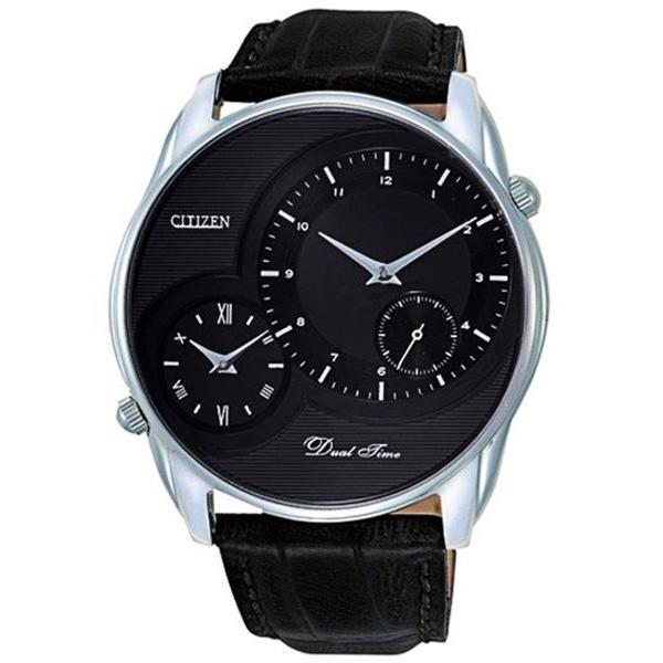 シチズン CITIZEN クオーツ メンズ デュアルタイム 腕時計 AO3009-04E ブラック
