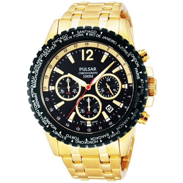 新品電池ベルト　セイコー　パルサーSEIKO PULSAR 90s腕時計　R PULSAR（パルサー） セイコー SEIKO クロノグラフ腕時計 PT3578X1