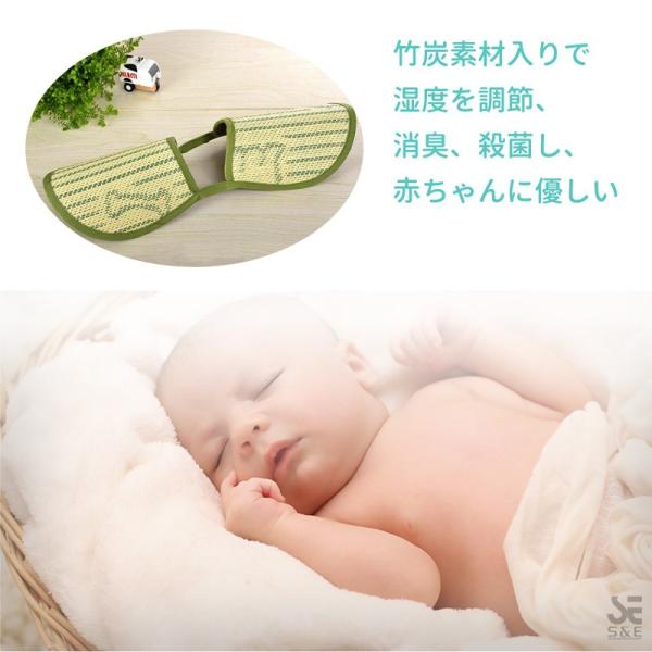 授乳用 腕まくら ベビー 赤ちゃん アームカバー 授乳 い草 クッション 抗菌 消臭 防カビ 湿度調整 クール 汗対策 18SSBA