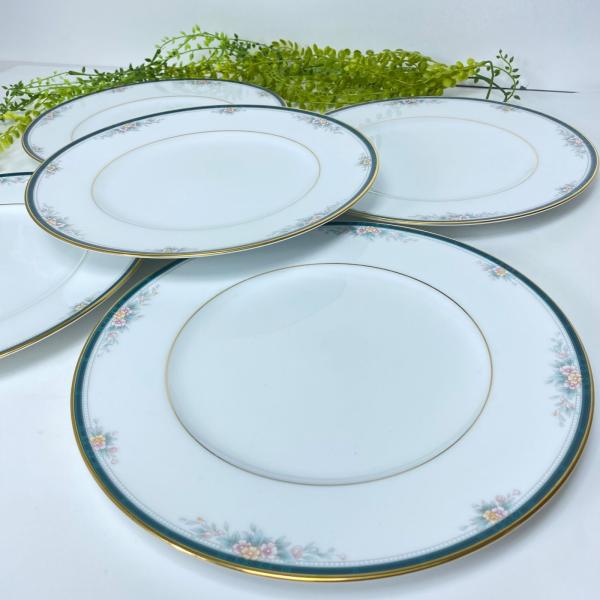 A ノリタケ NORITAKE LANDON ランドン プレート 5枚セット 27cm 花柄 金縁