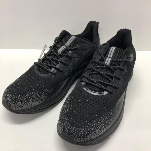 MAINCH メンズ スニーカー 大きいサイズ 運動靴 ウォーキングシューズ ブラック×ブラック