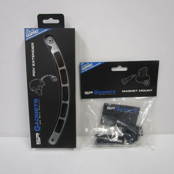 GoPro SP GADGETS エスピーガジェット 延長アーム + マグネットマウント セット ASPE01 シルバー / ASPMM01 マウント