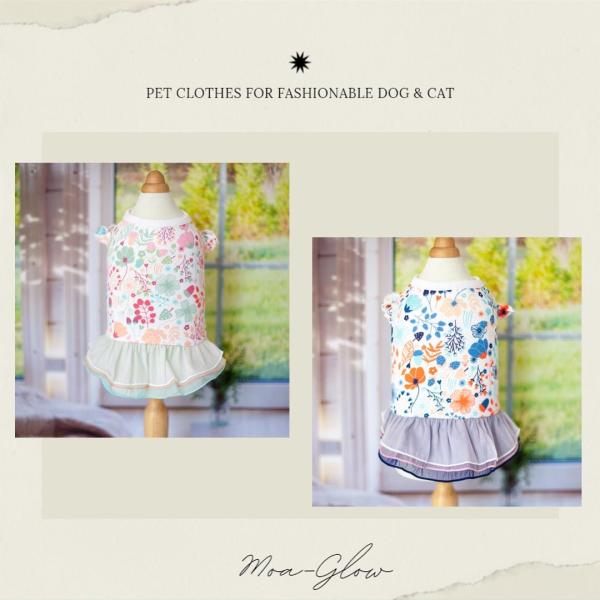 犬 服 おしゃれ 着せやすい ペット服 犬の服 安い店 春 夏 DogyPoo ワンピース ノースリーブ タンクトップ スカート 超小型犬 チワワ
