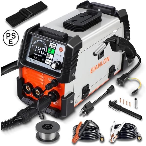 半自動溶接機 EIANLON 多機能溶接機 140A 100V/200V兼用 1台3役