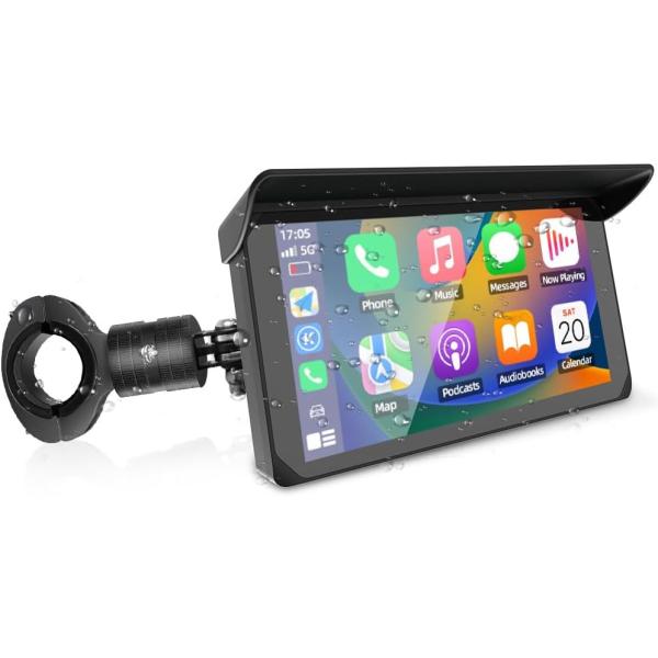 バイク スマートモニター ナビ 5インチタッチパネル ワイヤレスcarplay