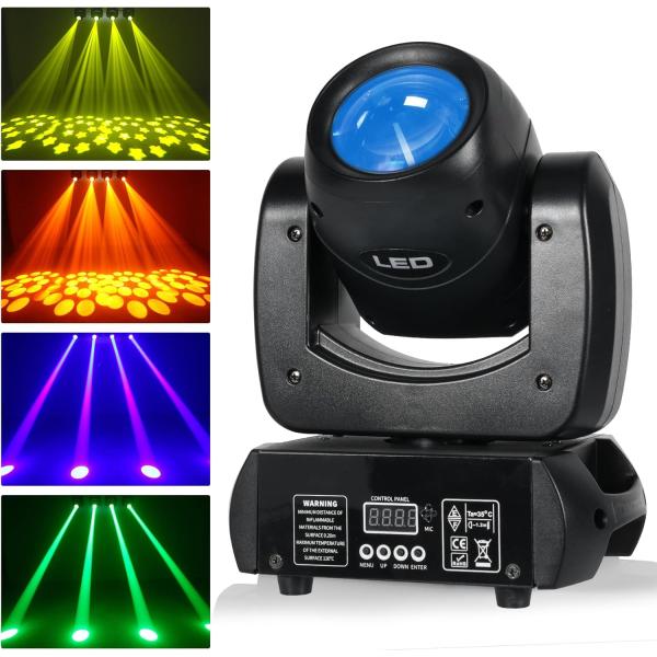 100W LED ムービングヘッドライト 回転DJ 18面プリズムステージ