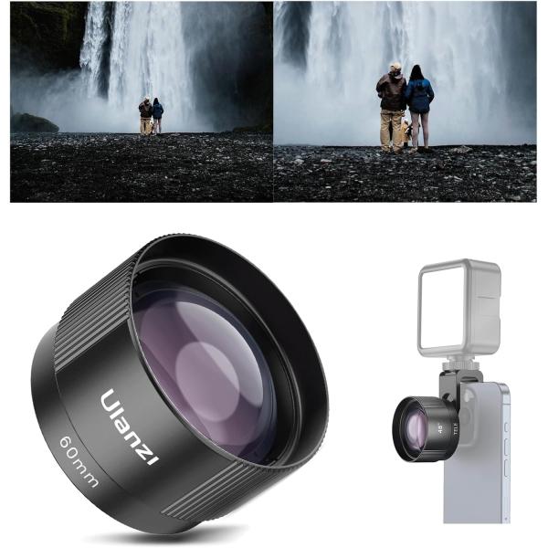 Ulanzi CL-006 スマホ 望遠レンズ 60mm 高倍率HD2.5Xスマホレンズ