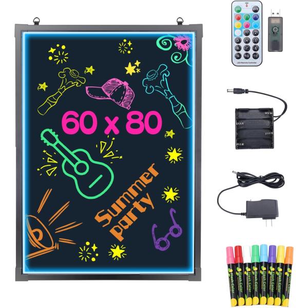 led 看板 屋外用 60x80cm 立て看板 壁掛け式〓用 宣伝効果 目立つ 電光