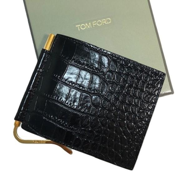 TOM FORD（トムフォード） クロコ エンボス マネークリップ Y0412