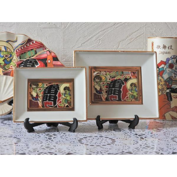 �󑐗����̊p�M<��>"ASAKUSA" Square shape dish (L)