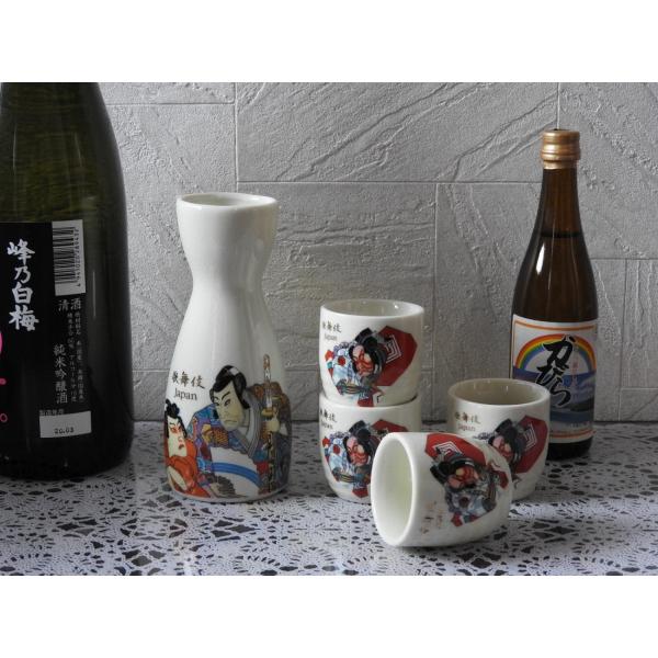 ̕GZbg "KABUKI"design Sake Bottle set