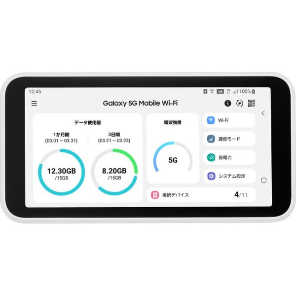 未使用 Galaxy5G MobileWi-Fi SCR01 ルーター au mobaxfukuoka_au-galaxy5g-