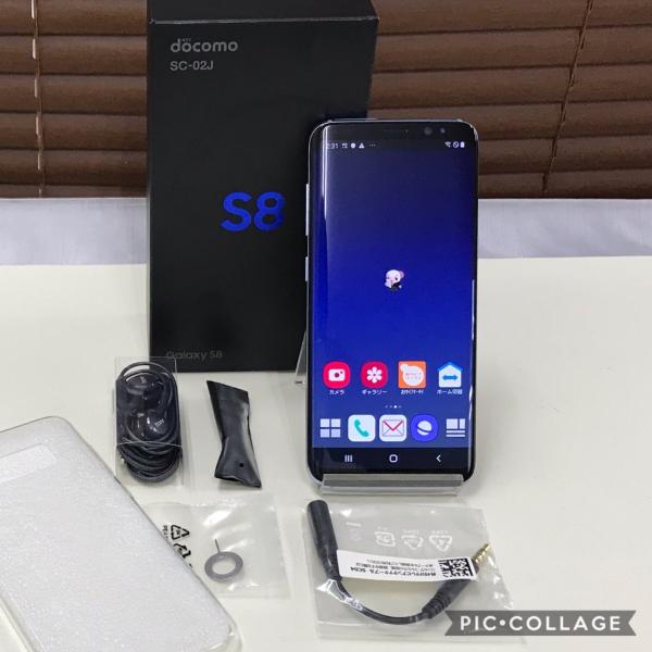 Docomo Sc 02j 本体 Simフリー Galaxy S8 新品同様品 国内在庫 一括購入品 ブルー 正規simロック解除済み 白ロム 赤ロム永久保証 判定 超美品