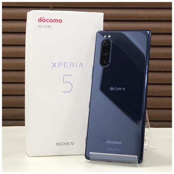 国内即発送 Docomo So 01m Xperia 5 本体 Simフリー美品 中古 正規simロック解除済 一括購入品 ブルー 判定 白ロム Blue