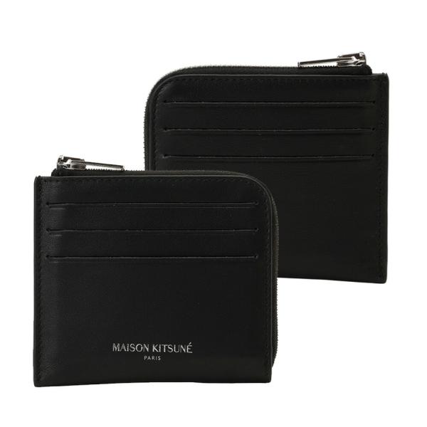 【新品、未使用】メゾンキツネ　メンズ　小銭入れ、カードケース MAISON KITSUNE メゾン キツネ ZIPPED CARD HOLDER 財布 サイフ