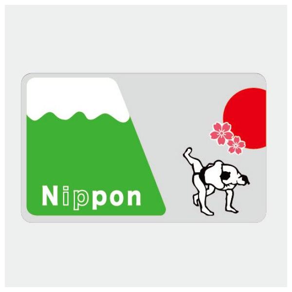 ICカードステッカー Fun ic card sticker IC08 Nippon 日本 相撲 保護