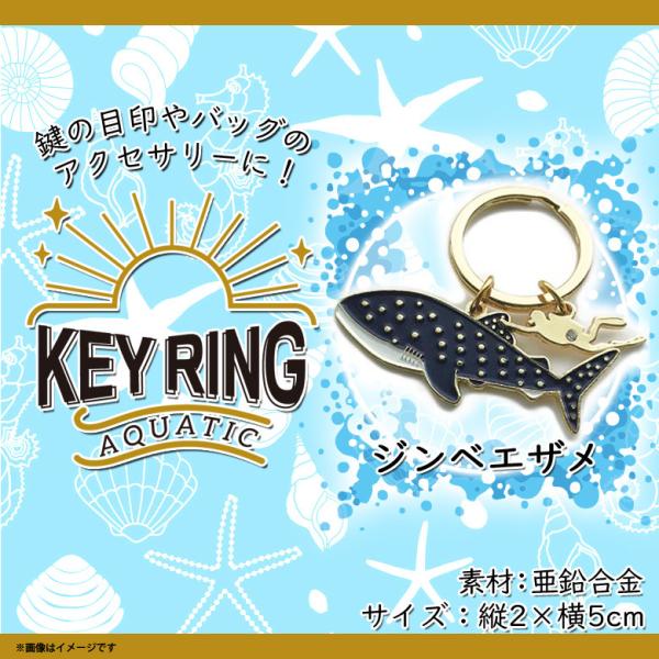 キーリング 鍵 かわいい アニマル ジンベエザメ Z0201/KH 5624 アクア