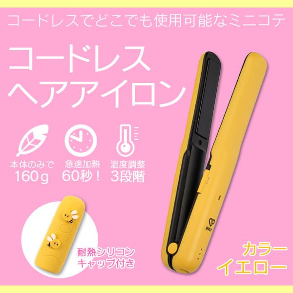 レンツヘアアイロン D-6 イエロー レンツアイロン3mm