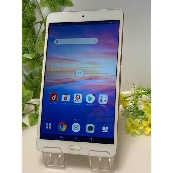 【美品】docomo dtab Compact d-02K ゴールド dtab Compact d-02K docomo ゴールド☆ 8インチ タブレット 現状