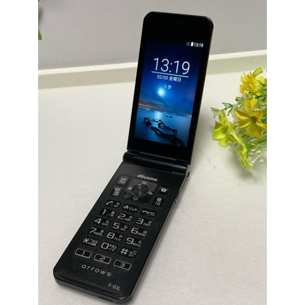 新品未使用品 docomo arrows F-03L ブラック 本体ガラホ arrows ドコモ SIMフリー ケータイ F-03L ブラック☆ 4G ガラホ