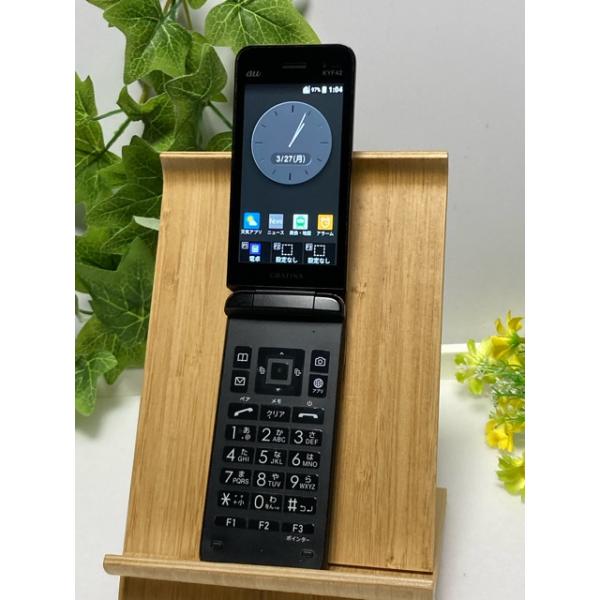 KYOCERA（京セラ） 中古 au by KDDI GRATINA KYF42 ブラック ☆SIM