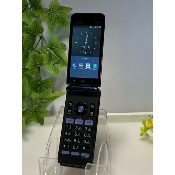 KYOCERA（京セラ） au SIMロック解除済 GRATINA KYF37 ネイビー 京セラ