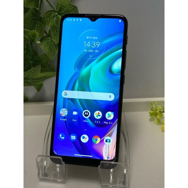 訳あり品 moto G10 XT2127-2 SIMフリー 4GB/64GB オーロラグレイ★ スマホ本体 ※液晶割れあり A9679
