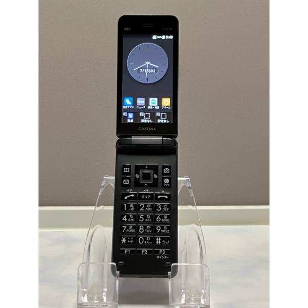 au by KDDI ���Z�� GRATINA KYF42 �u���b�N ��SIM���b�N�����ς� �K���z�inano SIM) �g�ѓd�b �{�� �Ǖi ���� A9948 ���i�摜2