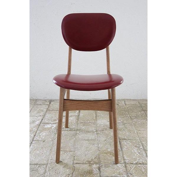 ダイニングチェア Pin Chair 鋲打ちレッドPin-RDレトロ北欧