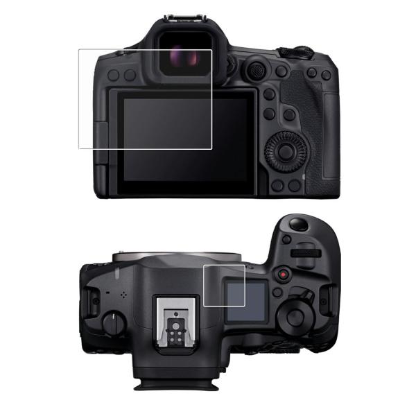 2枚セット Canon EOS R5 Mark II 用 高硬度9Hブルーライトカット