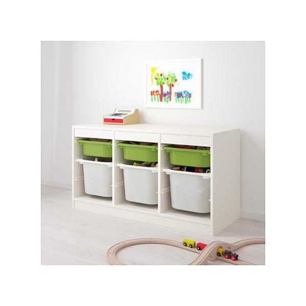 Ikea イケア おもちゃ箱 子供収納 Trofast トロファスト 収納コンビネーション ホワイト グリーン 092 224 12 モブライフ 通販 Yahoo ショッピング
