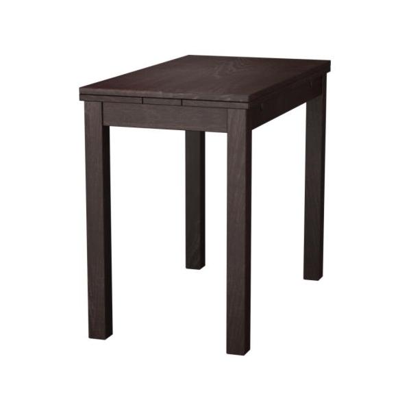 Ikea イケア ダイニングテーブル 1 2人用 Bjursta ビュースタ ダイニングテーブル ブラウンブラック 301 617 27 モブライフ 通販 Yahoo ショッピング
